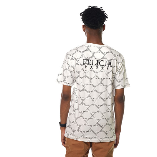 White Bright Tee With Felicia At Back 1