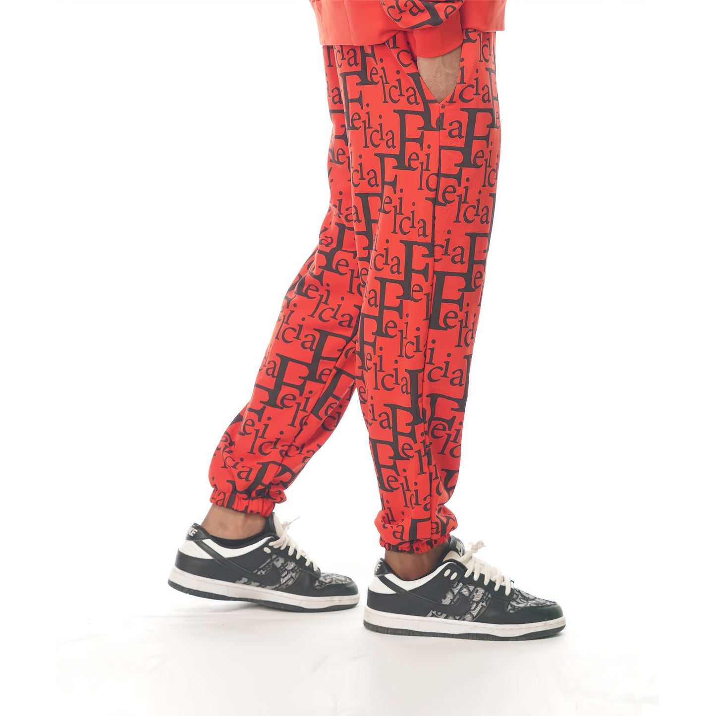 Felicia Baggy Red Trouser 2