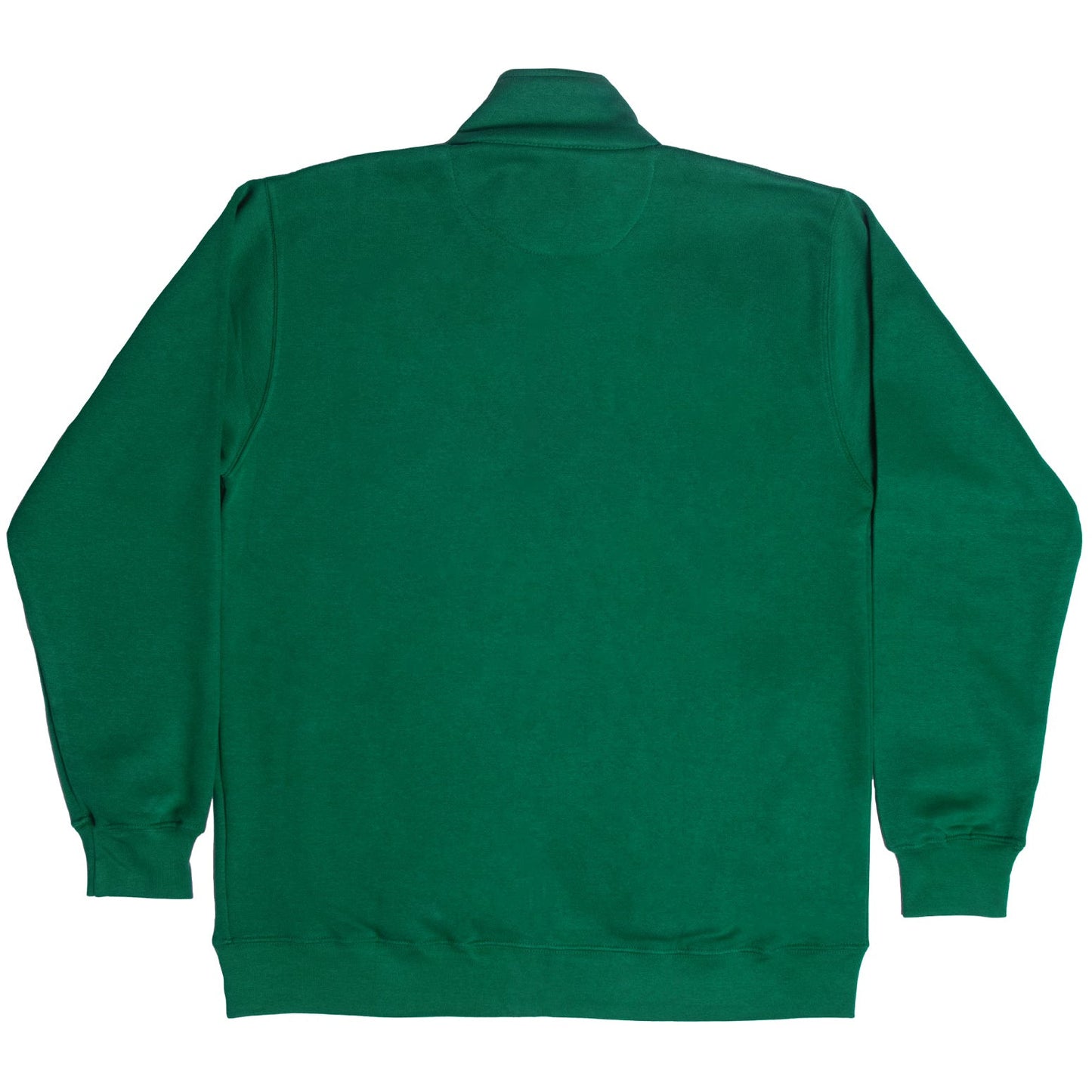 Fleece Dark Green Embroidered Zipper 1