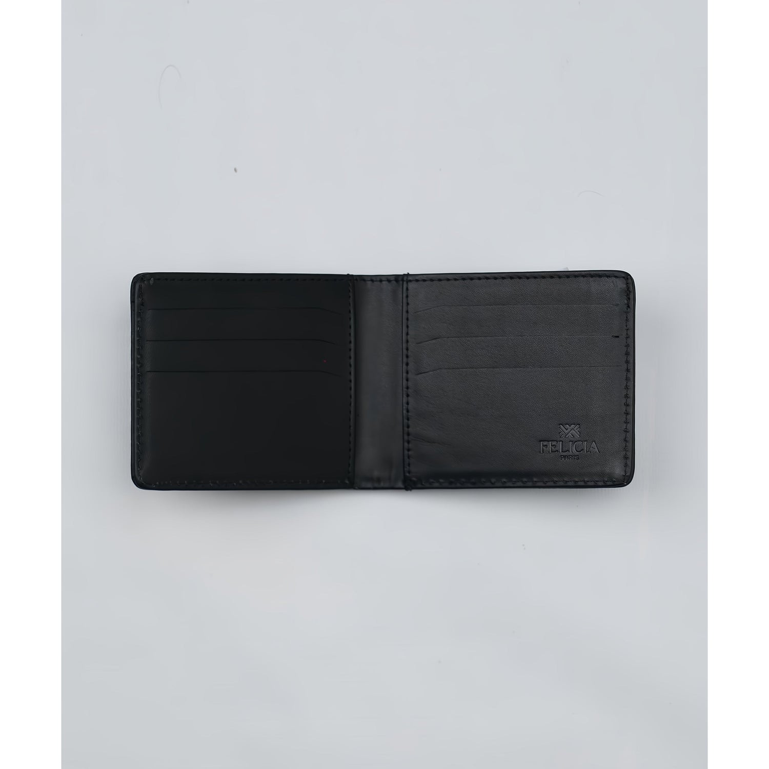Black felicia logo wallet 1