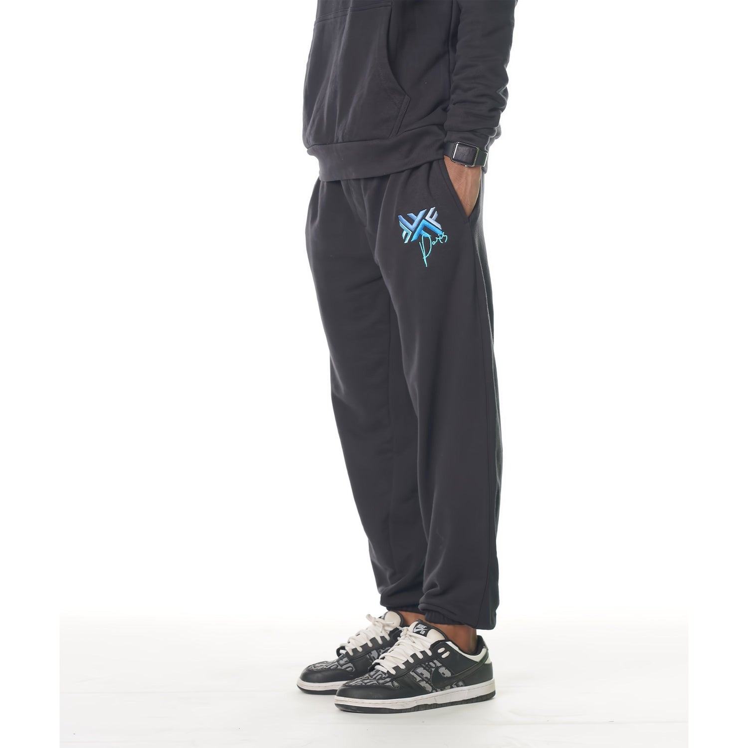 Raglan Fleece Hoodie with Multi Color Logo + Trouser 2