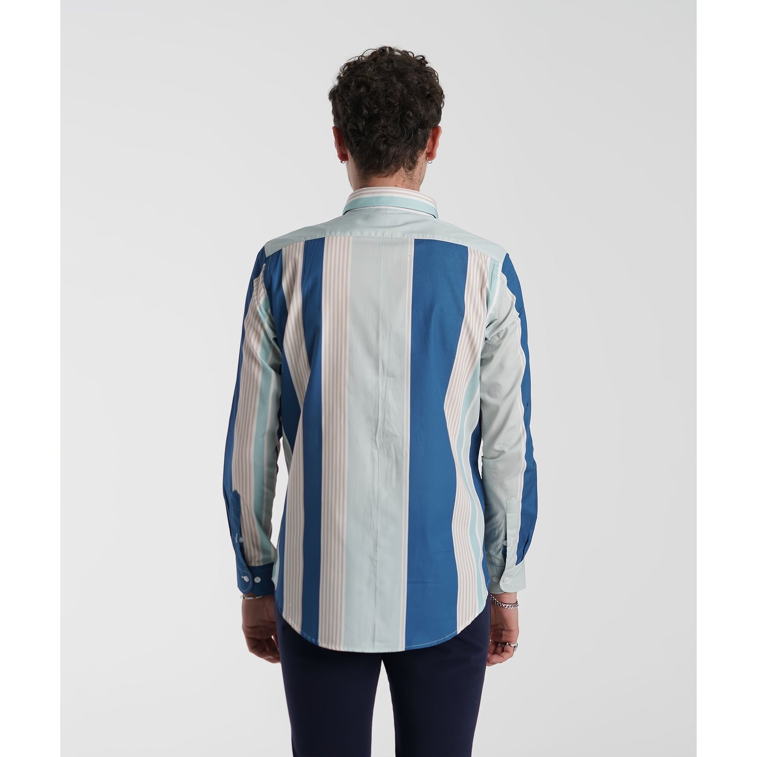 Bold stripe fill woven shirt 3