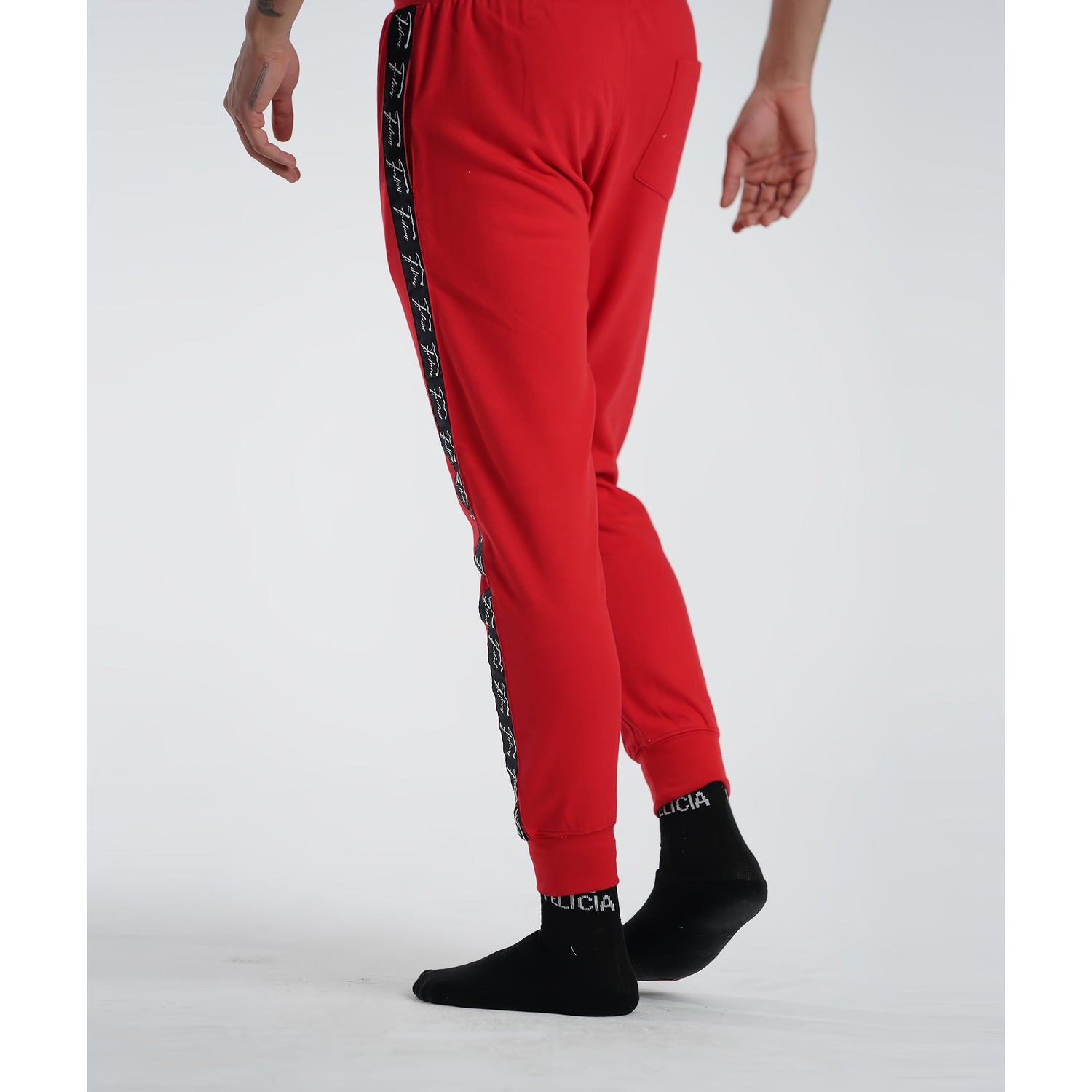 Felicia Baggy Red Terry Trouser 4