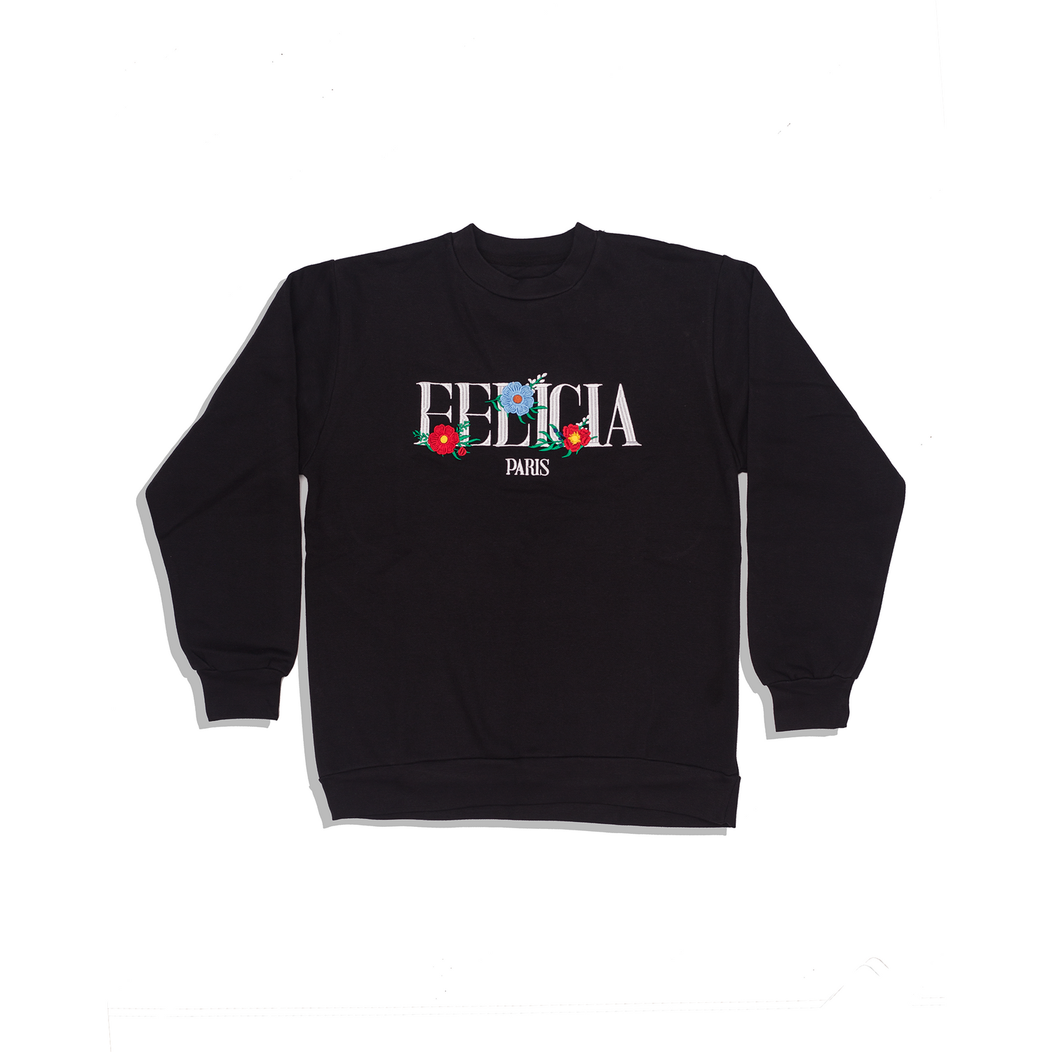 Felicia Floral Black Beauty SweatShirt