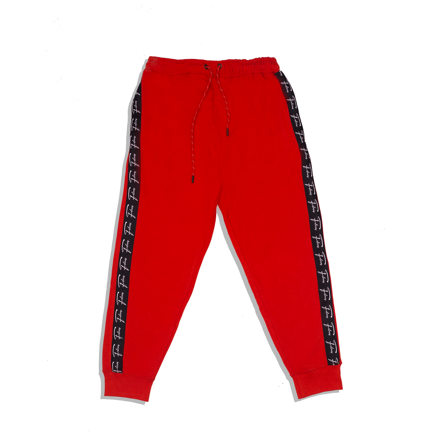 baggy red sweatpants