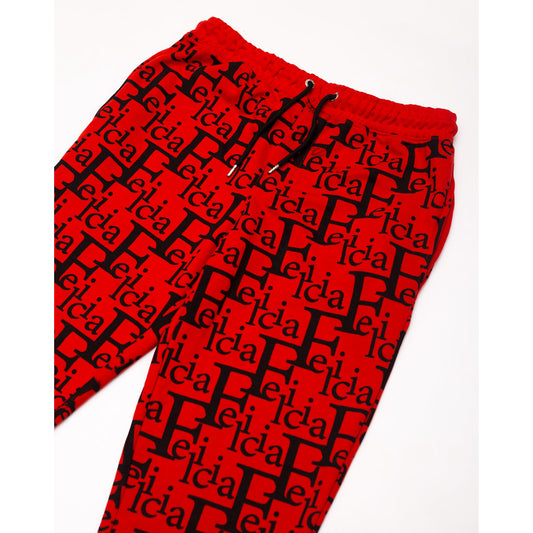 Felicia Baggy Red Trouser 1